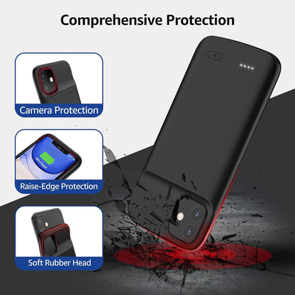 Powercase™ - Fast Charging Battery Case for Iphone, 6800Mah