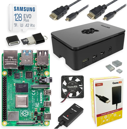 Raspberry Pi 4 8GB Extreme Kit - 128GB Edition (8GB RAM)