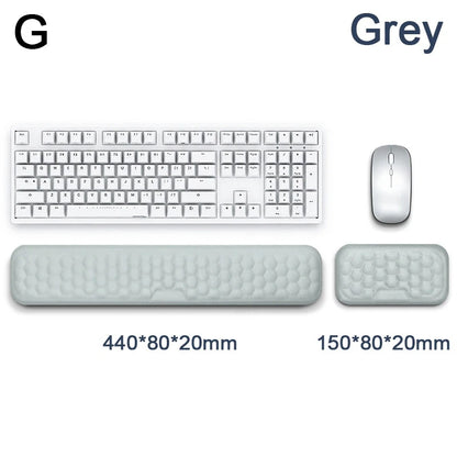 Mousepad Ergonomic Keyboard Mouse Wrist Rest Office Typing Protection Relax Wrist Memory Foam Mouse Pad Computer Laptop Desk Mat